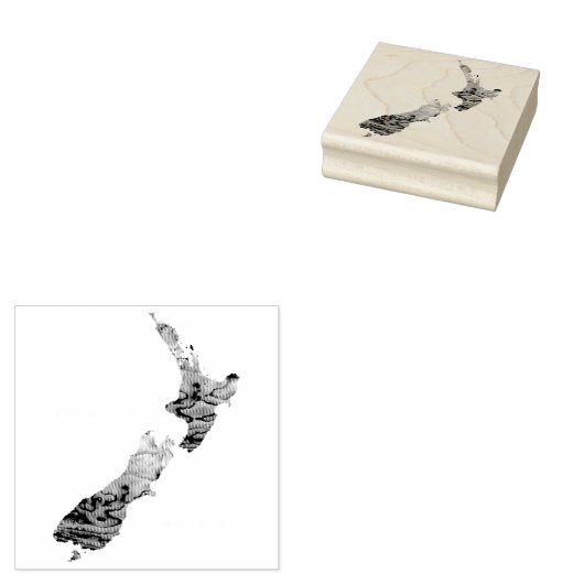 NOUVELLE ZÉLANDE KIWI TAMPON DE CAOUTCHOUC (Tamponné)