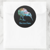 NOUVELLE-ZÉLANDE PERSONNALISABLE KIWI PAUA STICKER (Sac)