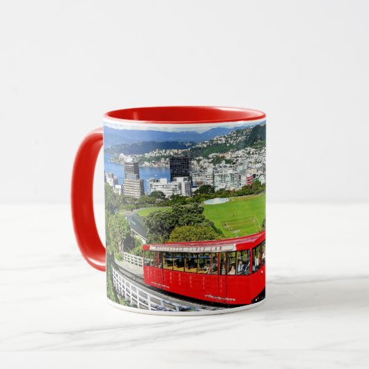 Nouvelle-Zélande, Red Cable Car Mug (Devant gauche)