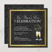 NOUVELLES ANNÉES EVE FÊTE INVITATION (Devant / Derrière)