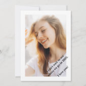 NOUVELLES ANNÉES EVE GREETINGS 2025 Carte colorée (Dos)