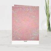 Nouvelles Cartes de Minorah Hanoukka Rose Happy (Dos)