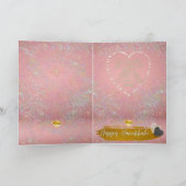 Nouvelles Cartes de Minorah Hanoukka Rose Happy (Intérieur)