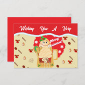 Nouvelles Cartes de Noël Eggnog (Devant / Derrière)