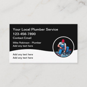 Nouvelles Cartes de Visite de Plombier Licencié