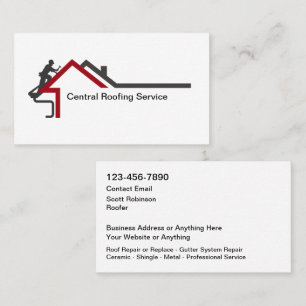 Nouvelles cartes de visite de service de toiture m