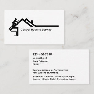 Nouvelles cartes de visite de service de toiture m