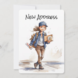 Nouvelles cartes Faire-part de déplacement d'adres