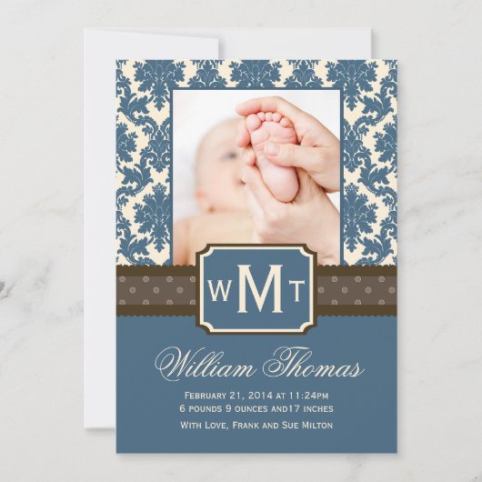 Nouvelles cartes Faire-part pour bébés (Devant)