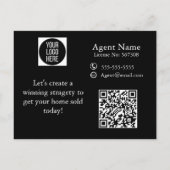 Nouvelles cartes postales d'agent immobilier (Dos)