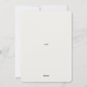 Nouvelles Coordonnées Vacances Rouille Faire-part (Dos)