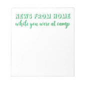 Nouvelles du bloc-notes (Devant)