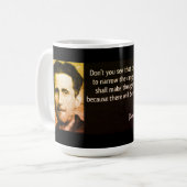 NOUVELLES ET LA POLICE PENSÉE (ORWELL)2 MUG CAFÉ (Devant gauche)