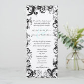 Nouvelles tailles 4.25x9.25 Faire-part de mariage (Debout devant)