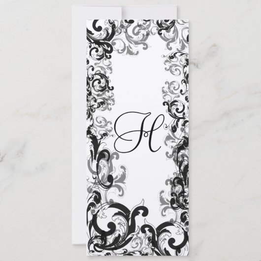 Nouvelles tailles 4.25x9.25 Faire-part de mariage (Dos)