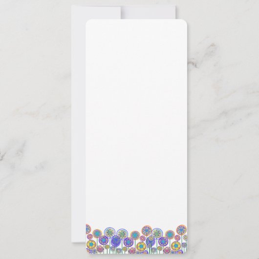 Nouvelles tailles 4.25x9.25 Fun Fun Faire-part de  (Dos)