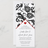 Nouvelles tailles Faire-part de mariage de torsade (Devant)