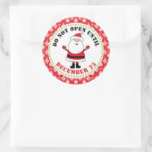 N'Ouvre Pas Jusqu'Au 25 Décembre Stickers Noël (Sac)