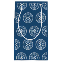 N'ouvrez pas avant le sac cadeau de Noël bleu