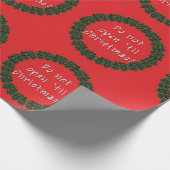 N'Ouvrez Pas Jusqu'À Noël Papier Cadeau (Coin)