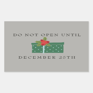 N'ouvrez pas jusqu'au 25 décembre les étiquettes