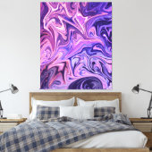 Nova Abstract schilderen | Beste Abstracte kunst Canvas Afdruk (Insitu (Slaapkamer))