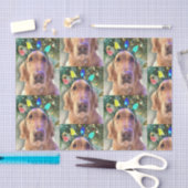 Nova de Golden Retriever-kerstkrant Tissuepapier (Craft)