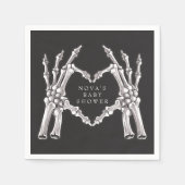 NOVA Halloween Skelet Hart Handen Baby shower Servet (Voorkant)