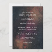 Nova Night Sky Wedding Uitnodiging (Voorkant)