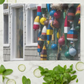 Nova Scotia, Canada. Buoy shop in Blue Rocks in Theedoek (Gevouwen)