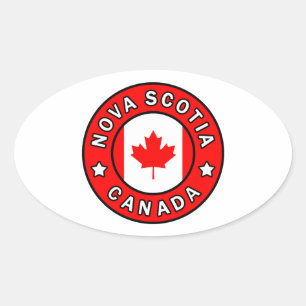 Nova Scotia Canada Ovale Sticker