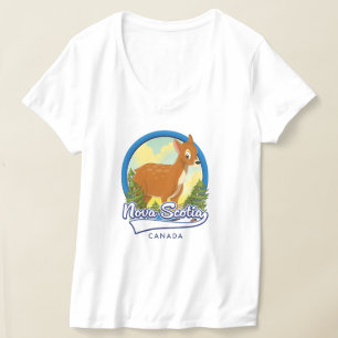 Nova Scotia Canada reislogo T-shirt