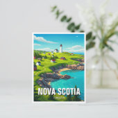 Nova Scotia Canada Reizen Briefkaart (Staand voorkant)