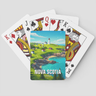 Nova Scotia Canada Reizen Pokerkaarten
