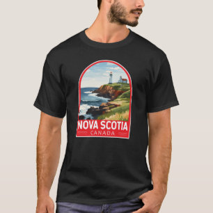Nova Scotia Canada Travel Art Vintage T-shirt