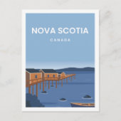 Nova Scotia Canada Travel Place Illustratie Briefkaart (Voorkant)