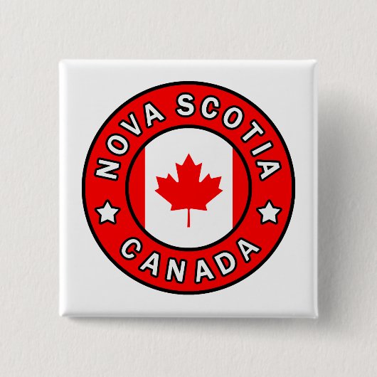 Nova Scotia Canada Vierkante Button 5,1 Cm (Voorkant)