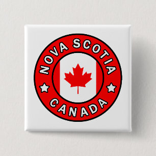 Nova Scotia Canada Vierkante Button 5,1 Cm