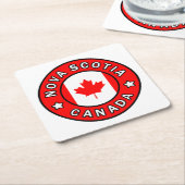 Nova Scotia Canada Vierkante Kartonnen Onderzetter (Schuin)