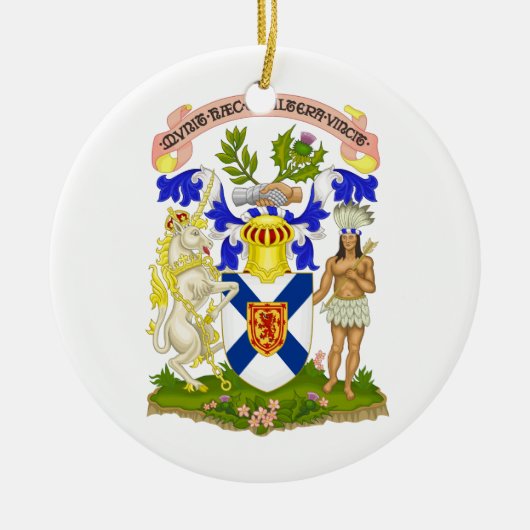 Nova Scotia (Canada) Wapenvangers Keramisch Ornament (Voorkant)
