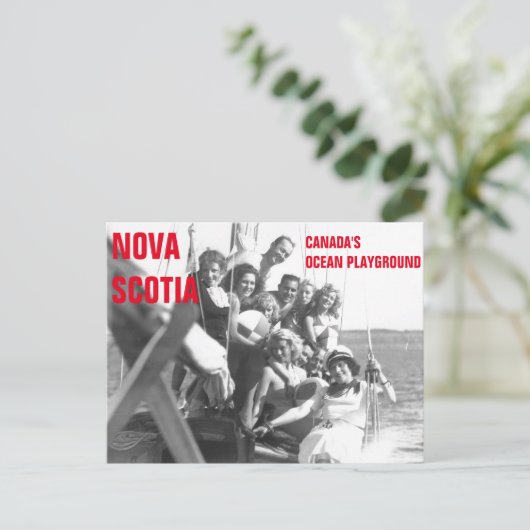 Nova Scotia Canada's Ocean Playground  Post Briefkaart (Staand voorkant)
