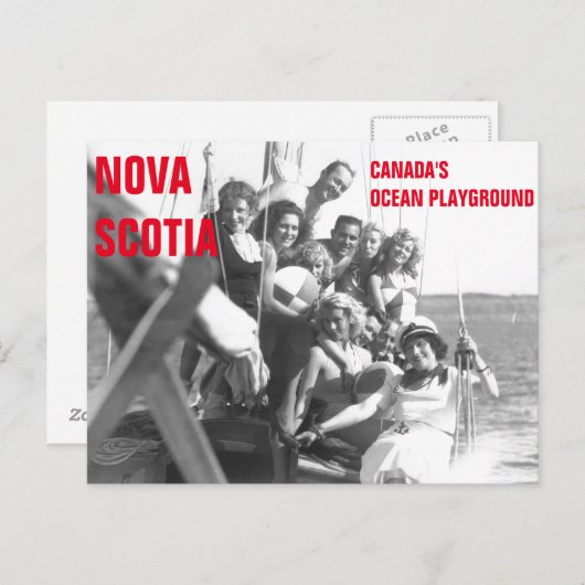 Nova Scotia Canada's Ocean Playground  Post Briefkaart (Voorkant / Achterkant)