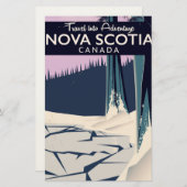Nova Scotia, Canadese reisposter voor vakanties. Briefpapier (Voorkant / Achterkant)