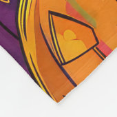 Nova Scotia Duck Toller Halloween Witch Pumpkin Fleece Deken (Hoek)