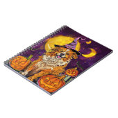 Nova Scotia Duck Toller Halloween Witch Pumpkin Notitieboek (Linkerzijde)
