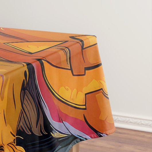 Nova Scotia Duck Toller Halloween Witch Pumpkin Tafelkleed (Voorbeeld)