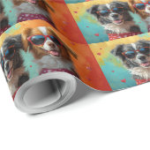 Nova Scotia Duck Toller met Rozen Valentijnsdag Cadeaupapier (Rol Hoek)