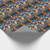 Nova Scotia Duck Toller Pompoen Halloween Grappig Cadeaupapier (Hoek)