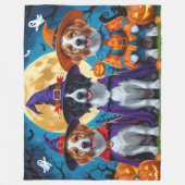 Nova Scotia Duck Toller Pompoen Halloween Grappig Fleece Deken (Voorkant)