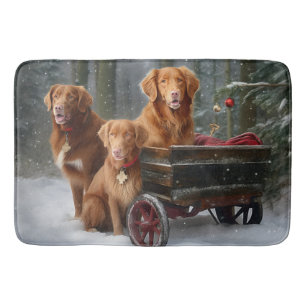 Nova Scotia Duck Toller Retriever Sneeuw slee Badmat